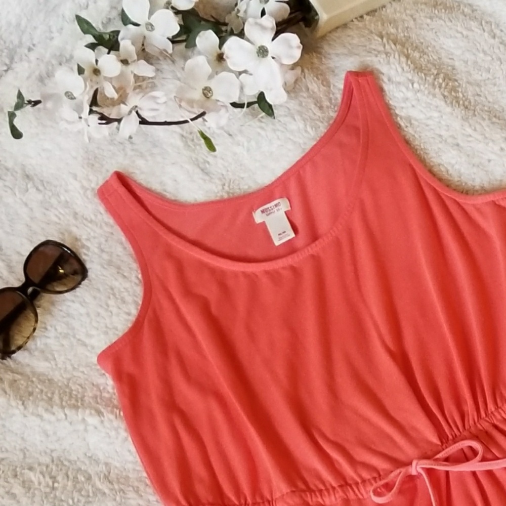 Mossimo Coral Tank Dress Swim Coverup - Picture 5 of 8